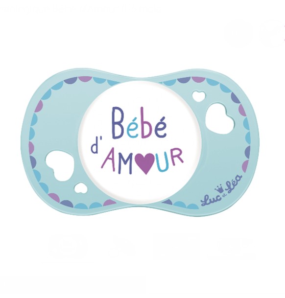 Luc et Lea Sucette 0m+ Physiologique Bébé d'Amour